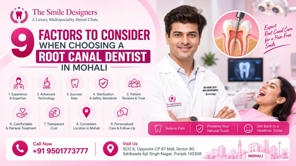 9 Factors to Consider When Choosing Root Canal Dentist in Mohali