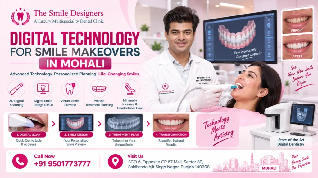 How Dentists Use Digital Technology for Smile Makeovers in Mohali?